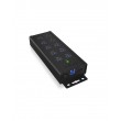 ICY BOX IB-HUB1703-QC3 USB 3.2 Gen 1 (3.1 Gen 1) Type-B 5000 Mbit/s Black ICY BOX IB-HUB1703-QC3 USB 3.2 Gen 1 (3.1 Gen 1) Type-B 5000 Mbit/s Black