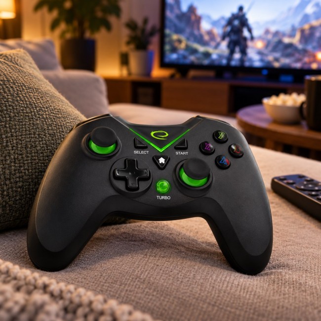 Esperanza EGG112K Game Controller Gamepad PS3, XBOX ONE, PC USB 2.0 Black