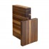 Magnetic block for 6 knives made of Artelegno walnut wood