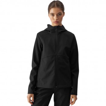 Women's Softshell Jacket 4F F285 Deep Black 4FWAW24TSOFF285 20S M