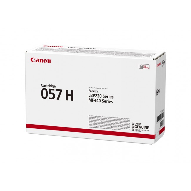 Canon i-SENSYS 057H toner cartridge 1 pc(s) Original Black Canon i-SENSYS 057H toner cartridge 1 pc(s) Original Black
