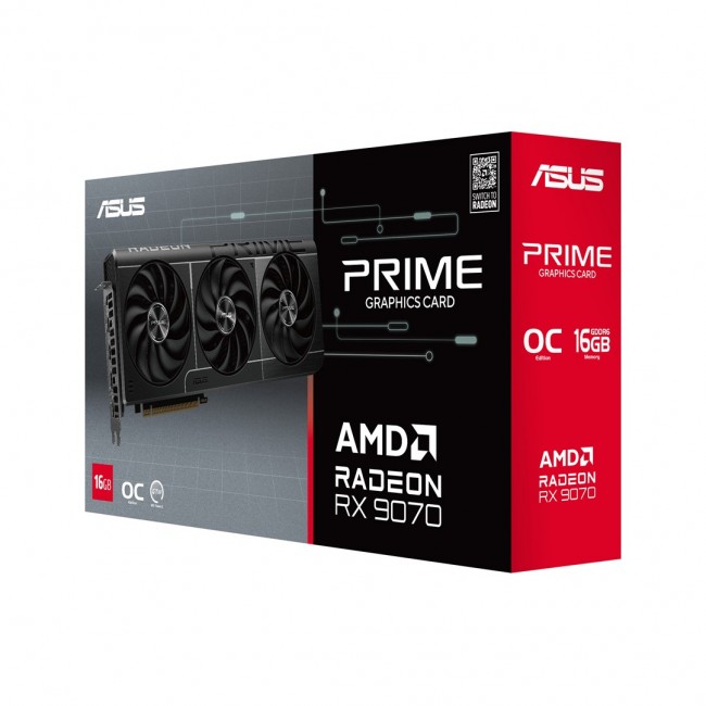 ASUS Prime RX9070 O16G AMD Radeon RX 9070 16 GB GDDR6 ASUS Prime RX9070 O16G AMD Radeon RX 9070 16 GB GDDR6