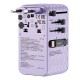 Verbatim Charge 'n' Travel 70W 2C retractable Universal Travel Adapter Purple Verbatim Charge 'n' Travel 70W 2C retractable Universal Travel Adapter Purple