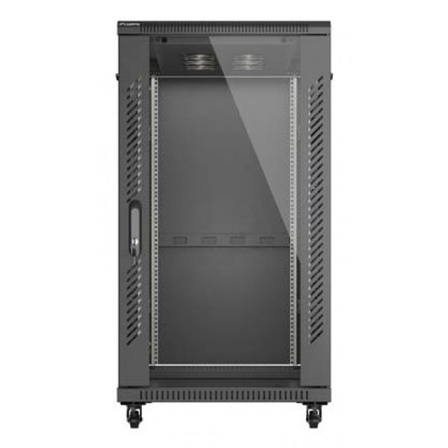 Lanberg FF01-6222-12B rack cabinet 22U Freestanding rack Black Lanberg FF01-6222-12B rack cabinet 22U Freestanding rack Black
