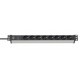Brennenstuhl 1390007308 power extension 2 m 8 AC outlet(s) Indoor Black, Silver