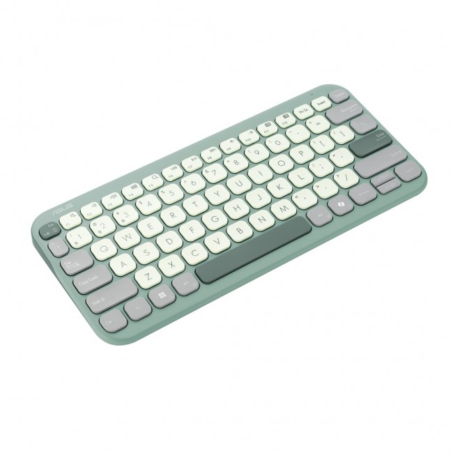 ASUS KW100 /GN/GE/81 keyboard Home Bluetooth QWERTZ German Green, Light Green