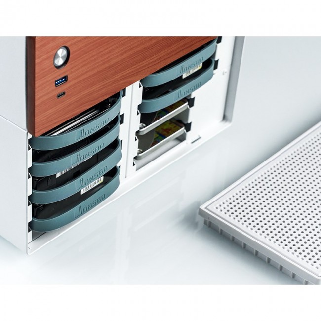 Jonsbo N4 WHITE computer case Micro Tower