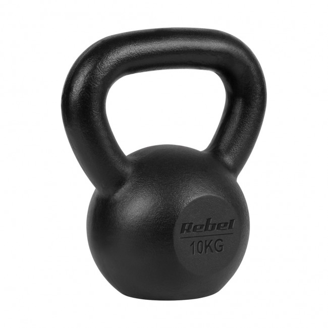 Cast iron kettlebell 10kg, REBEL ACTIVE