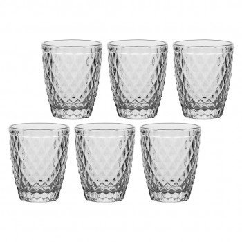 LA PORCELLANA BIANCA ETRUSCO Set of 6 glasses with thick bottom 270 ml