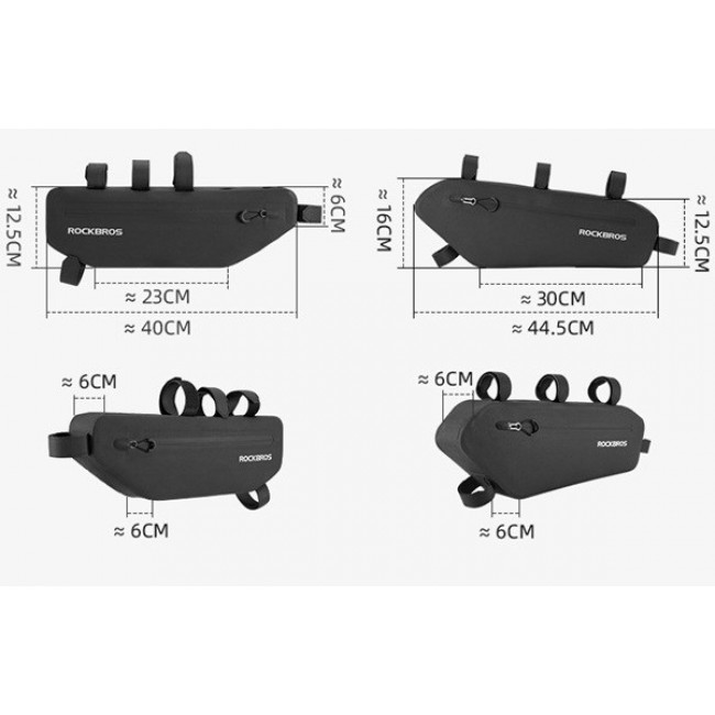 Rockbros AS-043 Bike bag for frame 3l Black Rockbros AS-043 Bike bag for frame 3l Black