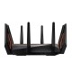 ASUS GT-AX11000 wireless router Gigabit Ethernet Tri-band (2.4 GHz / 5 GHz / 5 GHz) Black ASUS GT-AX11000 wireless router Gigabit Ethernet Tri-band (2.4 GHz / 5 GHz / 5 GHz) Black
