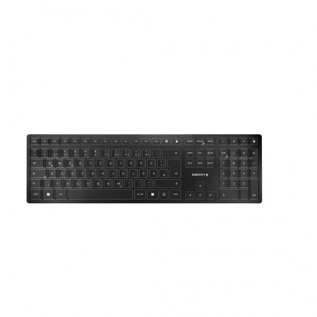 CHERRY KW 9100 SLIM keyboard Universal RF Wireless + Bluetooth QWERTZ German Black CHERRY KW 9100 SLIM keyboard Universal RF Wireless + Bluetooth QWERTZ German Black