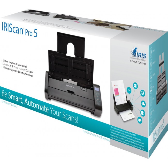 I.R.I.S. IRIScan Pro 5 ADF scanner 600 x 600 DPI A4 Black I.R.I.S. IRIScan Pro 5 ADF scanner 600 x 600 DPI A4 Black
