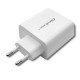 Qoltec 51718 Charger | 45W | 5-20V | 2.4-3A | USB type C PD | USB | White Qoltec 51718 Charger | 45W | 5-20V | 2.4-3A | USB type C PD | USB | White