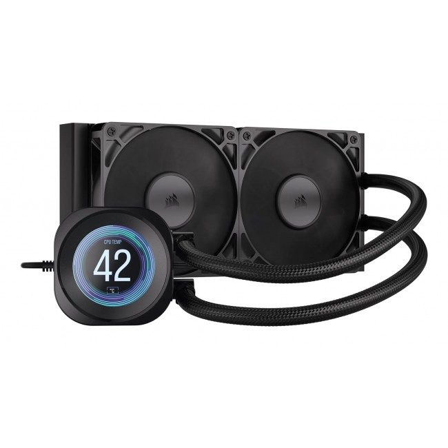 Corsair Nautilus 240 RS LCD Processor All-in-one liquid cooler 12 cm Black 1 pc(s) Corsair Nautilus 240 RS LCD Processor All-in-one liquid cooler 12 cm Black 1 pc(s)