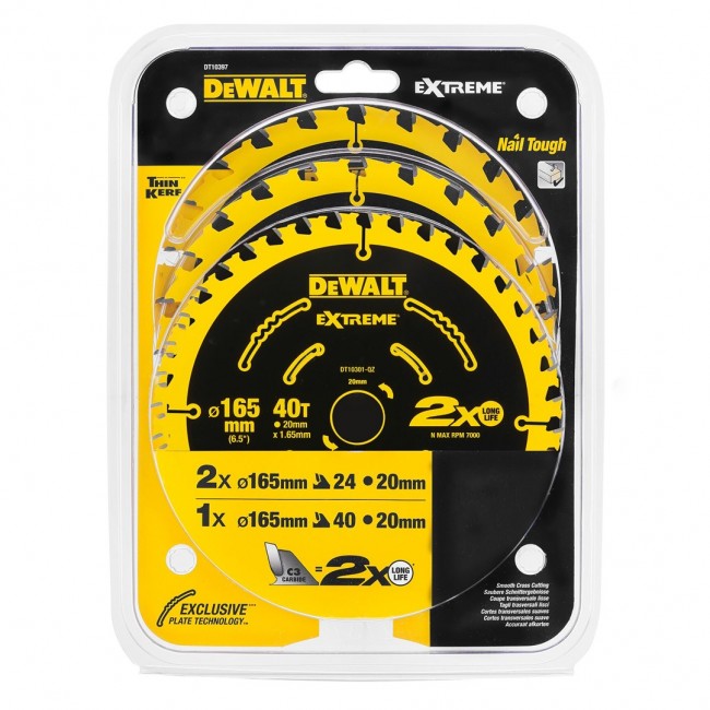 DeWALT DT10397-QZ circular saw blade 3 pc(s) DeWALT DT10397-QZ circular saw blade 3 pc(s)