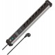 Brennenstuhl 1391010800 power extension 3 m 8 AC outlet(s) Indoor Black, Silver