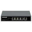Intellinet 5-Port Gigabit Switch with PoE Passthrough, One IEEE 802.3bt (PoE++ / 4PPoE) PD PoE Port with 95 W Power Input, Four PSE PoE ports, PoE Power Budget up to 65 W, IEEE 802.3at/af Compliant Output, Desktop, Wall-mount Option