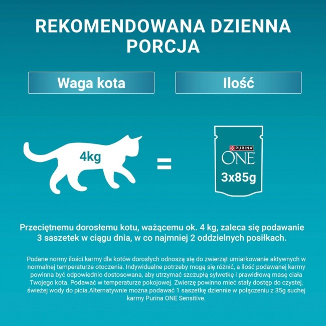 PURINA One Sensitive Box - wet cat food - 60x85g