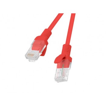 PATCHCORD KAT.5E UTP 3M CZERWONY FLUKE PASSED LANBERG 10-PACK