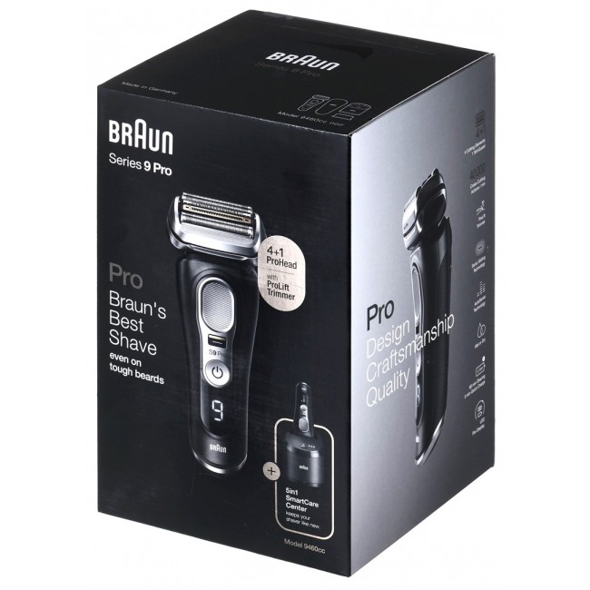 Braun Series 9 9460cc Foil shaver Black Braun Series 9 9460cc Foil shaver Black