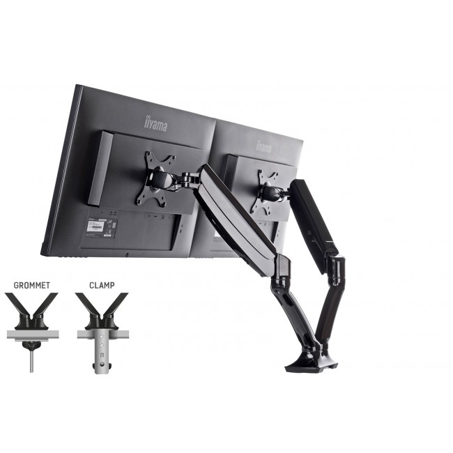 iiyama Sleek and stylish dual gas spring arm