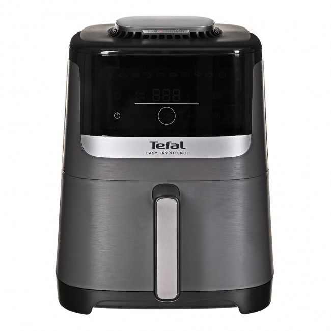 Tefal Easy Fry Silence EY551HE0 fryer Single 5 L Stand-alone Hot air fryer Black, Grey, Stainless steel Tefal Easy Fry Silence EY551HE0 fryer Single 5 L Stand-alone Hot air fryer Black, Grey, Stainless steel