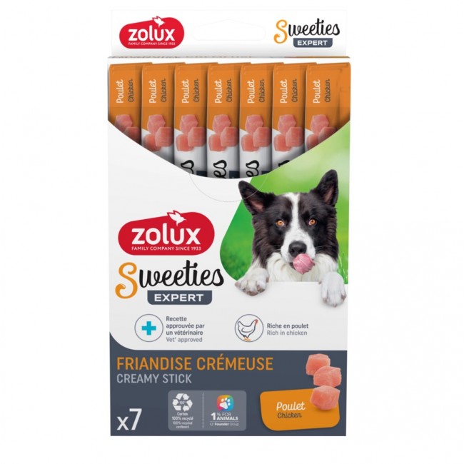 ZOLUX Sweeties with chicken - dog treat - 7x14g ZOLUX Sweeties with chicken - dog treat - 7x14g