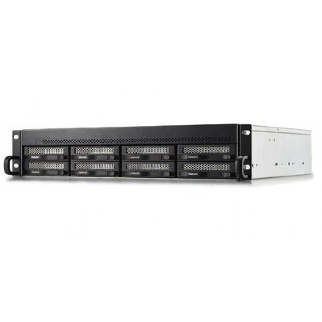 TerraMaster U8-500 PLUS NAS/storage server Rack (2U) Intel Core i7 16 GB DDR5 0 TB Black