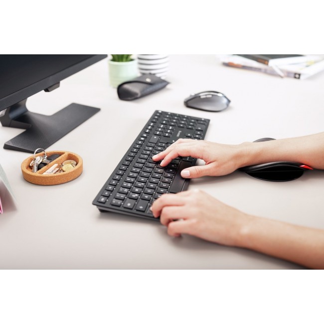 CHERRY KW 9100 SLIM keyboard Universal RF Wireless + Bluetooth QWERTZ Swiss Black