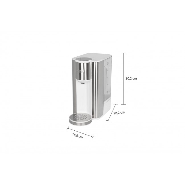 Unold Ava electric kettle 2.5 L 2600 W Silver, White
