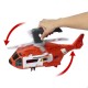 Matchbox Action Drivers Rescue Helicopter,16-In Large-Scale Helicopter with 1:64 Scale Die-Cast Toy Ambulance