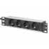 Digitus 10 Socket Strip with Aluminum Profile, 4-way safety sockets