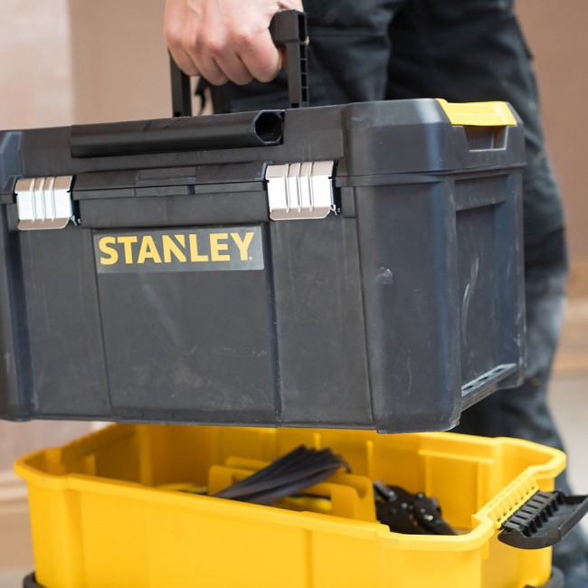 Stanley Essential Tool hard case Plastic Grey, Yellow Stanley Essential Tool hard case Plastic Grey, Yellow