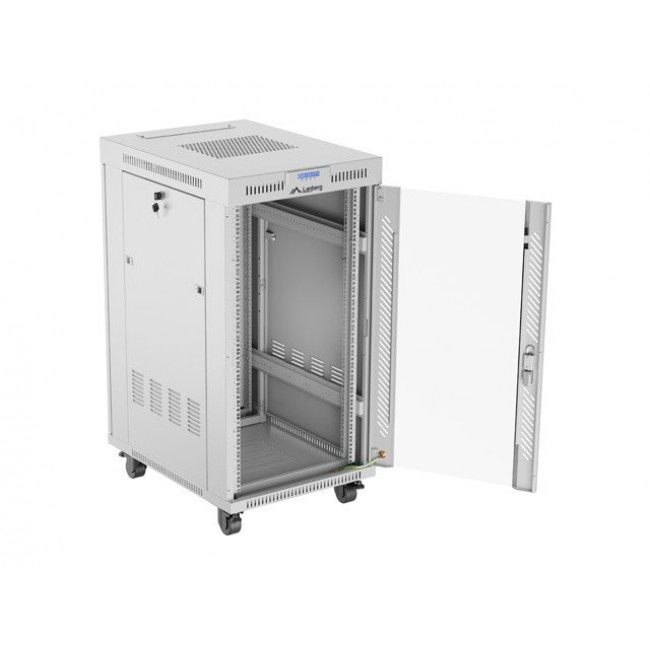Lanberg FF01-6822-12SL rack cabinet 22U Freestanding rack Grey Lanberg FF01-6822-12SL rack cabinet 22U Freestanding rack Grey