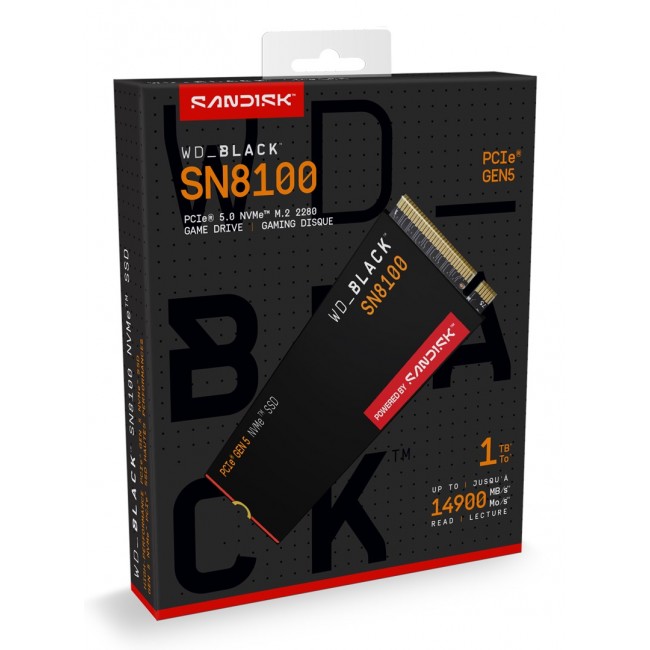 Western Digital Black SN8100 1 TB M.2 PCI Express 5.0 NVMe TLC 3D NAND