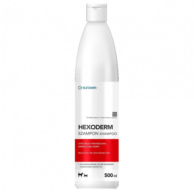 EUROWET Hexoderm - shampoo for dogs and cats - 500ml