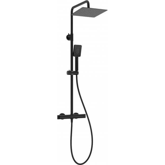 Rain shower with thermostatic shower mixer Rain shower with thermostatic shower mixer
