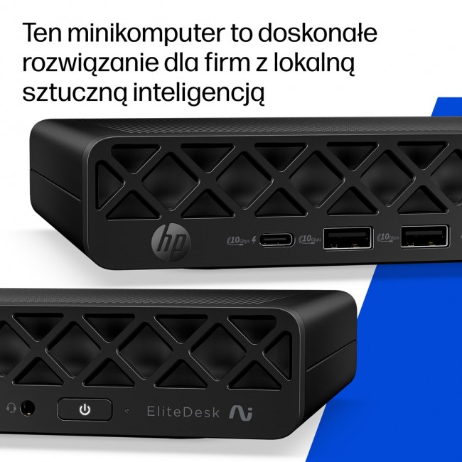 HP EliteDesk 8 Mini G2i Desktop Next Gen AI PC Copilot+ PC Intel Core Ultra 7 356H 16 GB DDR5-SDRAM 512 GB SSD Windows 11 Pro Mini PC