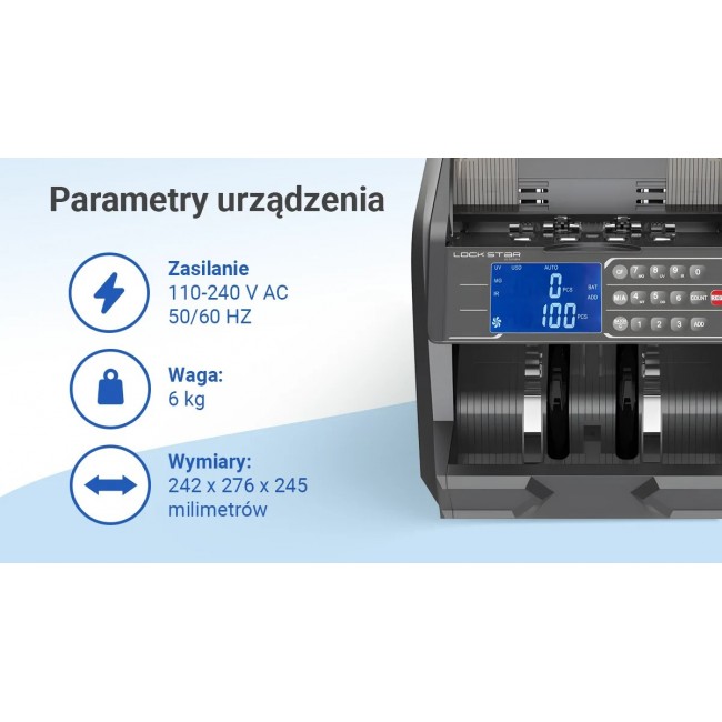Extralink Nicht kategorisiert Banknote counting machine Grey