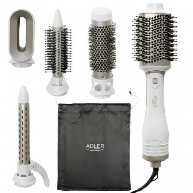 ADLER AD 2027 white hair dryer and curling iron