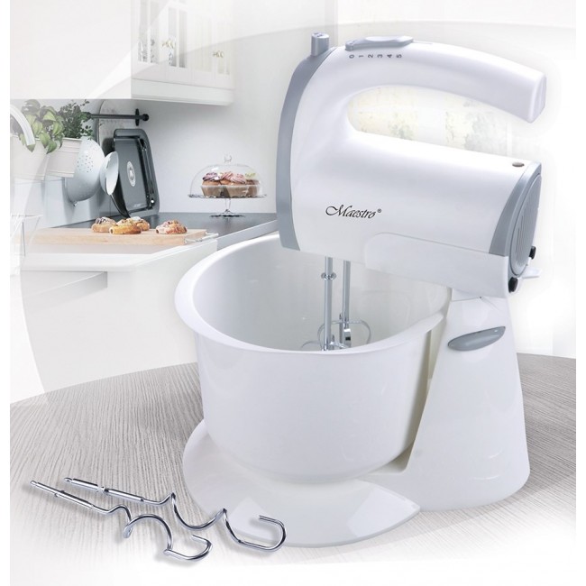 Feel-Maestro MR555NEW mixer Stand mixer Grey, White 400 W