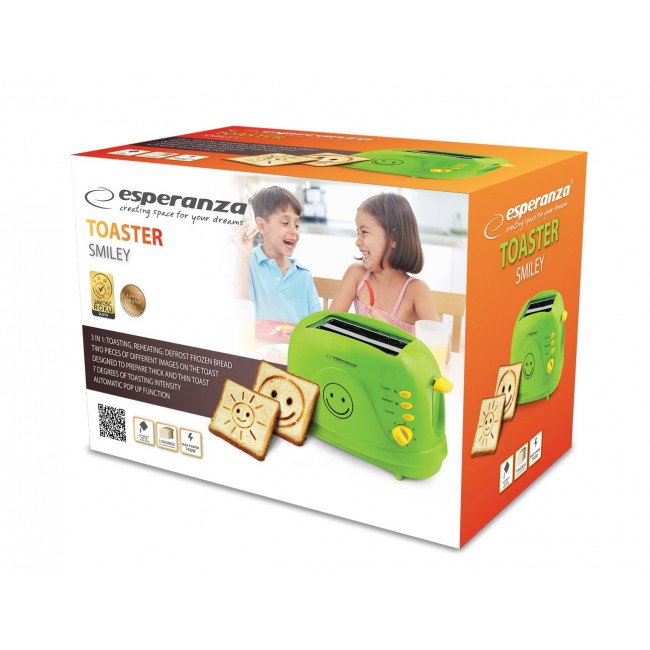 Esperanza EKT003 Toaster 750 W Green