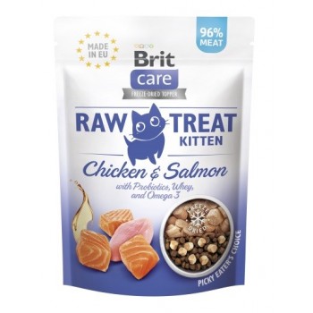 BRIT Care Raw Treat Kitten chicken with salmon - cat treats - 40g