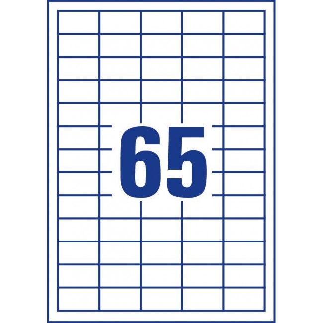 Avery 3666 self-adhesive label Rectangle Permanent White 6500 pc(s)