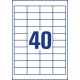 Avery 3657 self-adhesive label Rectangle Permanent White 4000 pc(s)