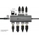 Alcasa HUB-C001A interface hub USB Type-C 5000 Mbit/s Anthracite Alcasa HUB-C001A interface hub USB Type-C 5000 Mbit/s Anthracite