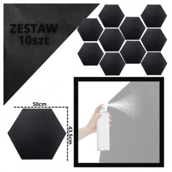 DNA AM3 BK acoustic panel set of 10 pcs. black