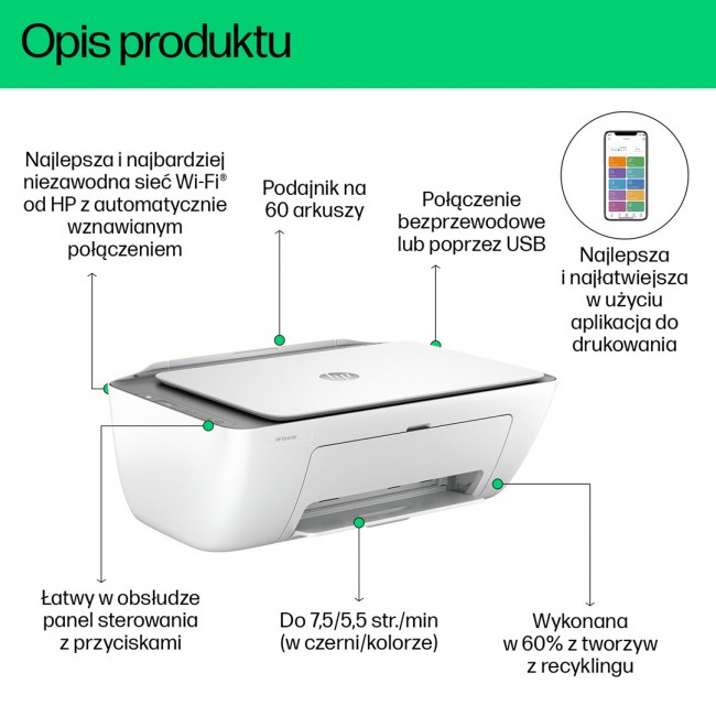 HP DeskJet 2820e Wireless All-in-One Color Printer, Copier, Scanner HP DeskJet 2820e Wireless All-in-One Color Printer, Copier, Scanner