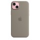 Apple iPhone 15 Plus Silicone Case with MagSafe - Clay Apple iPhone 15 Plus Silicone Case with MagSafe - Clay